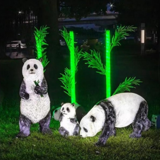 发光熊猫灯